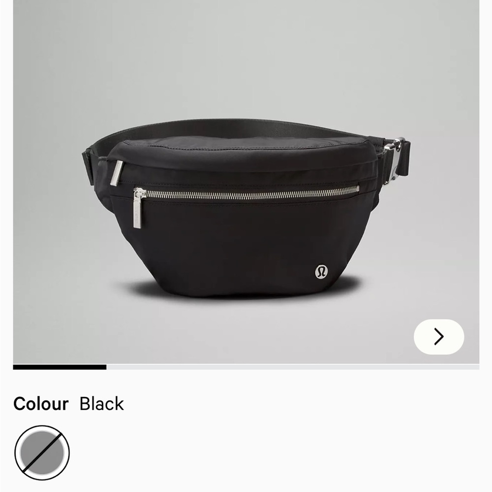 lululemon athletica Black City Adventure Belt Bag 2.5L